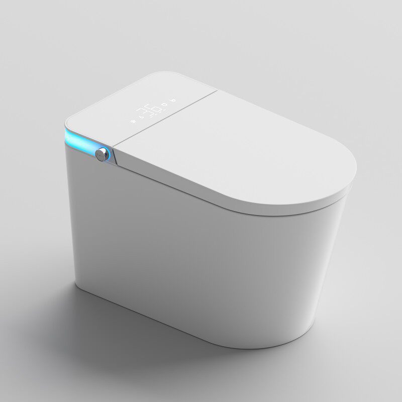 Smart toilet large seat fully automatic all-in-one no water pressure limit electric siphon toilet rotating bubble