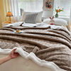 Autumn and Winter Taffeta Lamb Velvet Blanket Double-Sided Thickened Coral Velvet Blanket Nap Blanket Blanket Cover Blanket