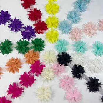 New 120D Magnolia Leaf Stereo Flower Chiffon Lace DIY Earrings with Swimwear, Children's Clothing and Other Clothing Accessories