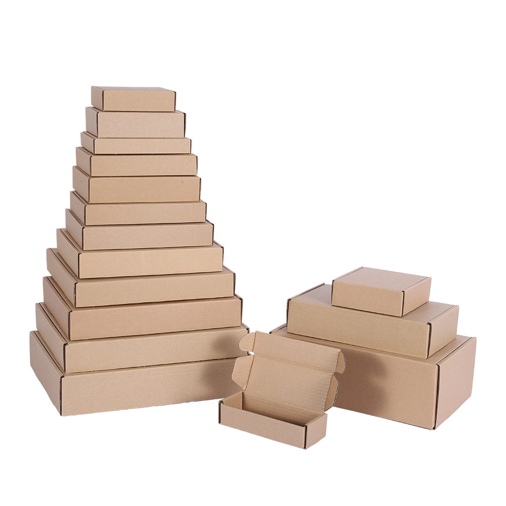 Express Packaging Airplane Box Packaging Box Folding Carton Extra Hard Flat Carton Wholesale Large Square Custom Small