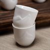 Yunyi Japanese Sake Warmer White Wine Cup Embossed Ceramic Wine Set Home Restaurant Wine Dispenser Wine Glass