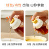 Press-Type Oil Control Dispenser for Sesame Oil and Vinegar, Glass Small Oil Bottle, Non-Stick Oil, Dumpling Vinegar Bottle for Restaurant Use