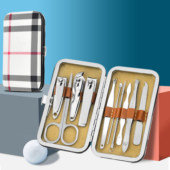 Stainless steel nail clippers suit nail clippers 10 sets wholesale nail beauty manicure tools suit
