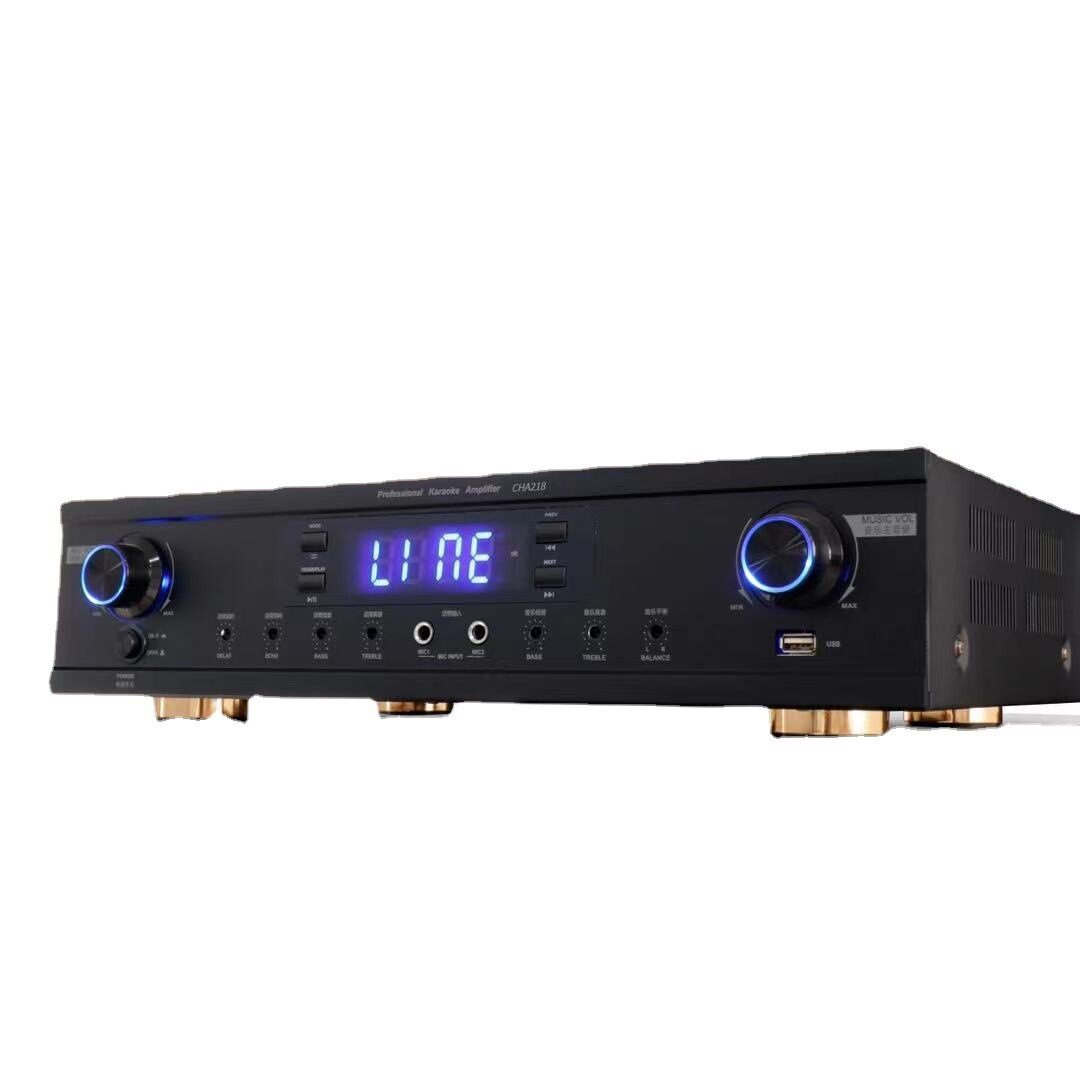 Chqiao CHA218KTV karaoke card package power amplifier high power Bluetooth USB home conference amplifier