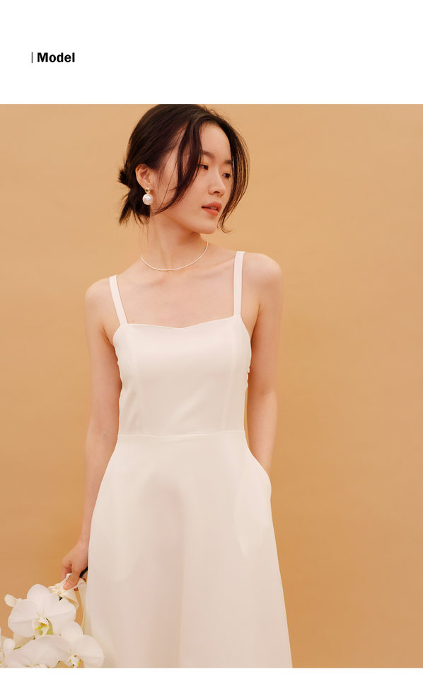 Váy Cưới/Đầm Cưới Hở Lưng Nơ Lớn Dáng Dài Màu Trắng chi tiết 6