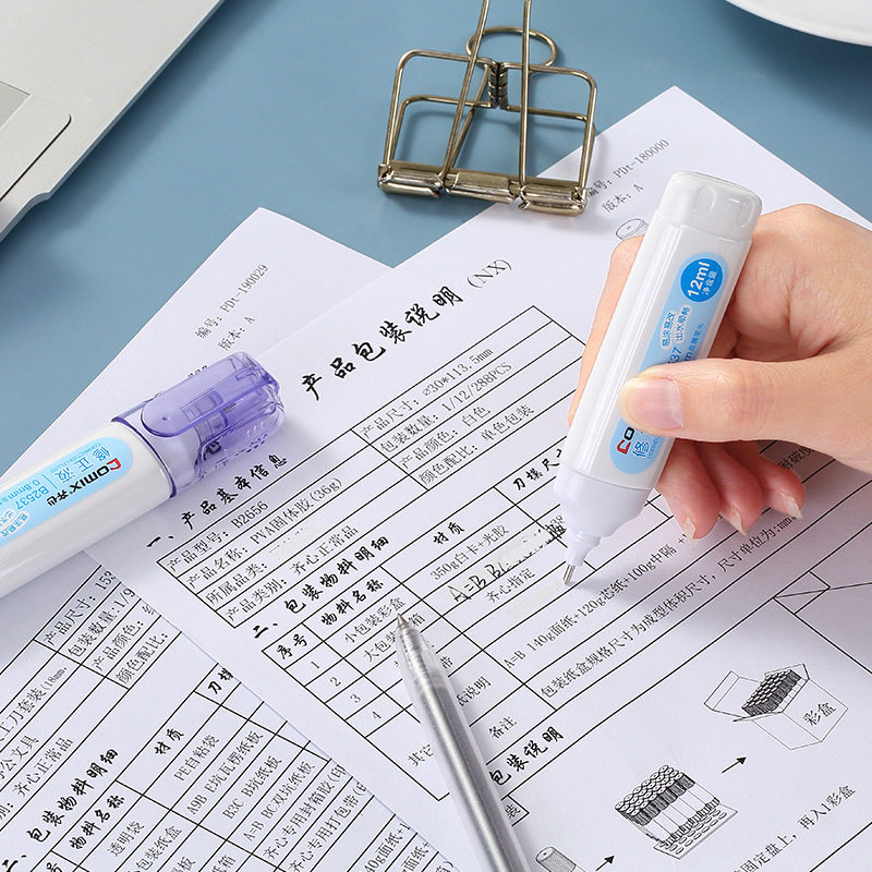 Qixin Student Correction Fluid Quick-Drying Traceless Correction Fluid Environmentally Friendly Large Capacity