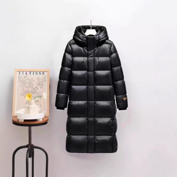 Light Luxury High-end Black Gold Long Couple Down White Duck Down Jacket Winter New Windproof Warm Thickened Short