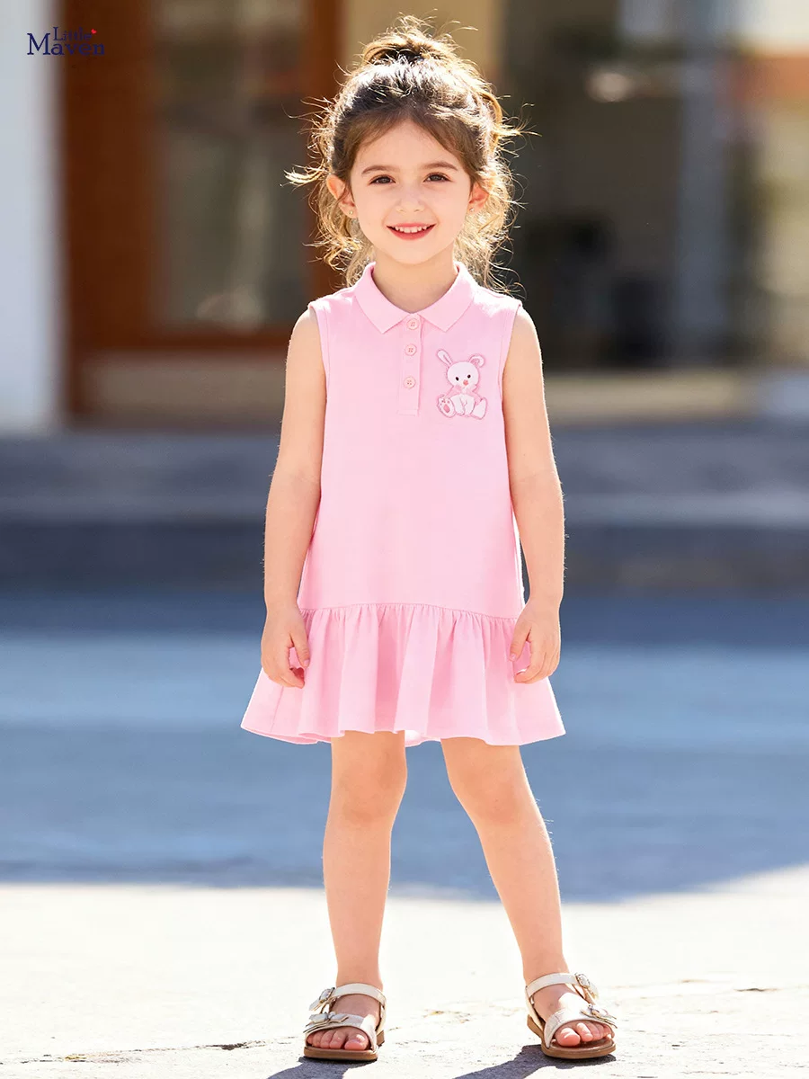 Girls' Summer Sleeveless Slip Dress, Sweet Cute Kids' Dress, [Style] Kids' Dress