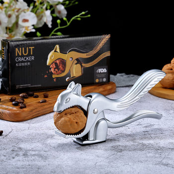 Squirrel-Shaped Walnut Cracker Zinc Alloy Nutcracker Walnut Clip Walnut Pliers Walnut Nut Creative Design