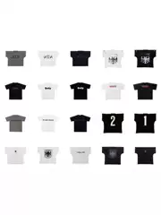 Yeezy Kanye American High Street Vultures Collaboration Sleeveless High Street Ins Short-Sleeve T-Shirt for Men and Women