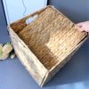 Cross-Border Dropshipping Gourd Straw Woven Storage Basket Folding Storage Basket Rattan Storage Basket Bedroom Storage Basket Foldable
