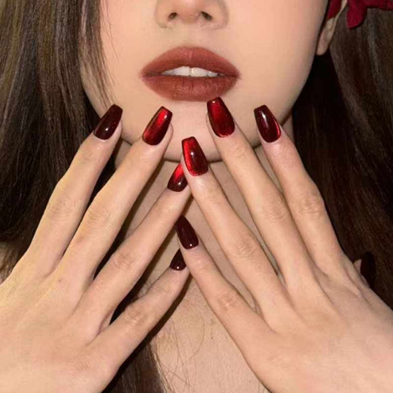 Gemstone Red Cat's Eye Nail Art Patch Code A Pieces Naked Strip Catching Light Cat's Eye Finished Wear A Handmade A Prefabricated A