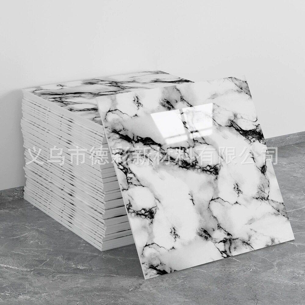 自粘防水仿瓷砖墙贴铝塑板翻新装饰遮丑大理石厨房墙面贴纸卫生间