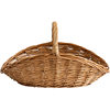 Wicker Large Storage Basket Rattan Fruit Basket Portable Basket Picnic Basket Vegetable Shopping Storage Basket Christmas Flower Basket