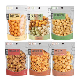 Boluo Daily Snacks Bean Variety Pack 125g Convenience Store Supply Casual Snacks Hot Selling Wholesale