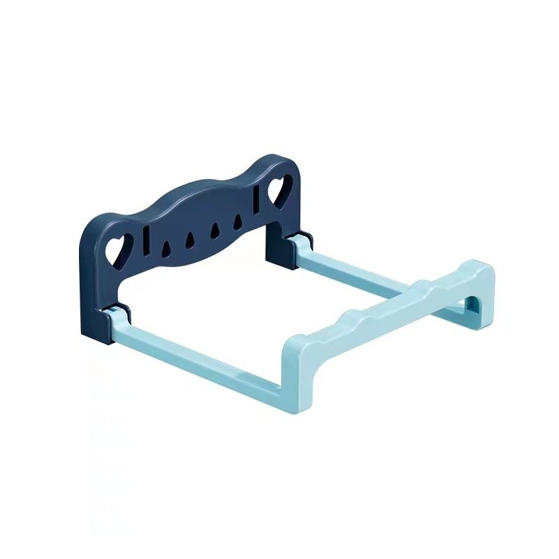 Wholesale foldable wall-mounted washbasin rack kitchen bathroom punch-free storage rack bathroom toilet bath washbasin rack