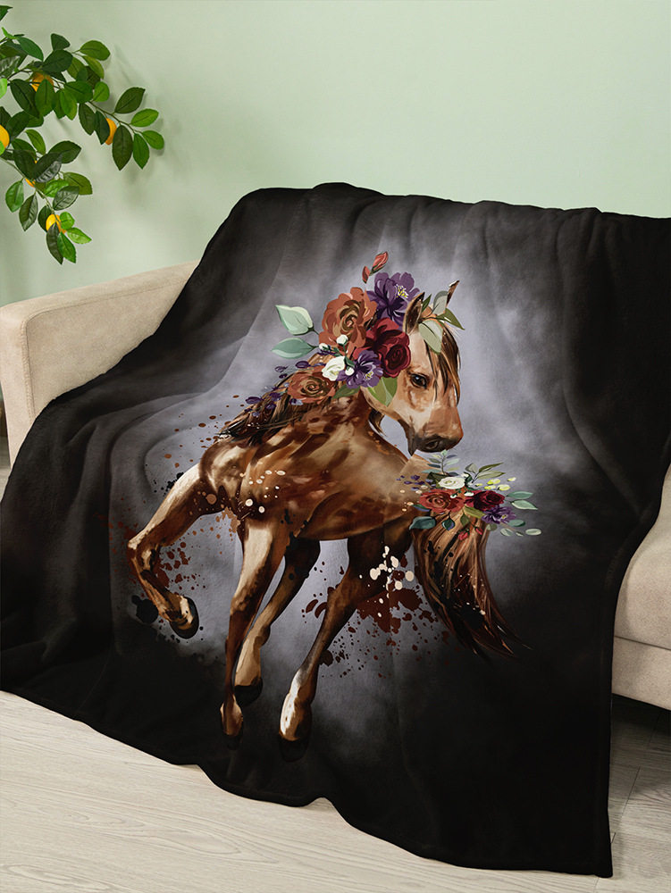 Amazon cross-border flannel blanket dark wind animal blanket bear leopard Crystal velvet blanket spring and autumn foreign trade Wholesale