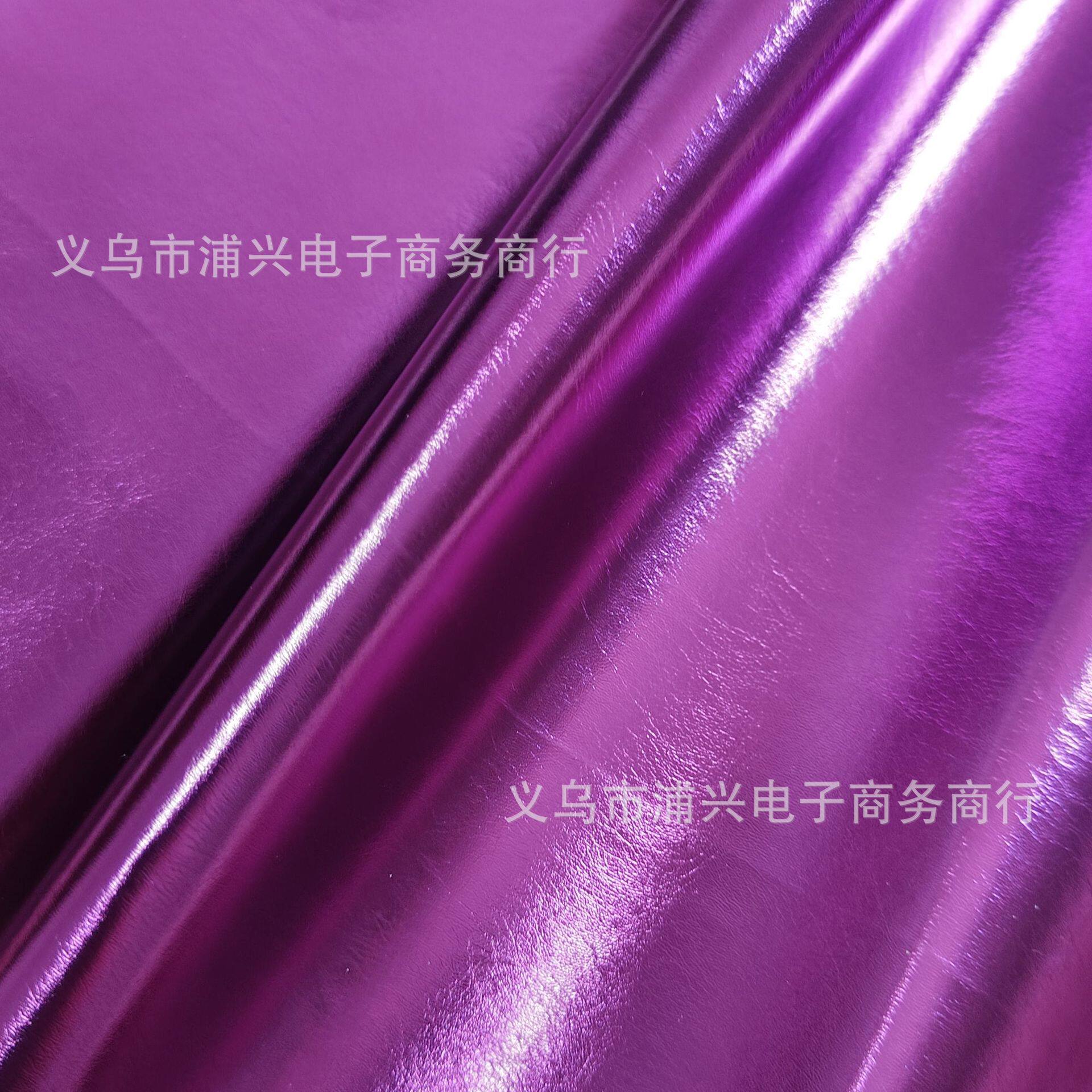 Pu101 grain metallic leather gold film highlight glitter bright leather 61 grain nappa metallic leather patent leather