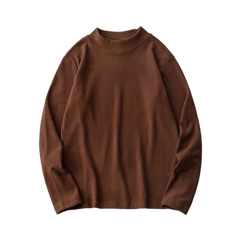 德绒打底衫男秋冬季新款加绒加厚保暖内衣高领内搭男士长袖T恤男