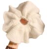 Korean Gentle Girl Wool Knitted Large Intestine Hair Ring Ponytail Ball Head Hair Tie Extra Large Flower Hair Rope