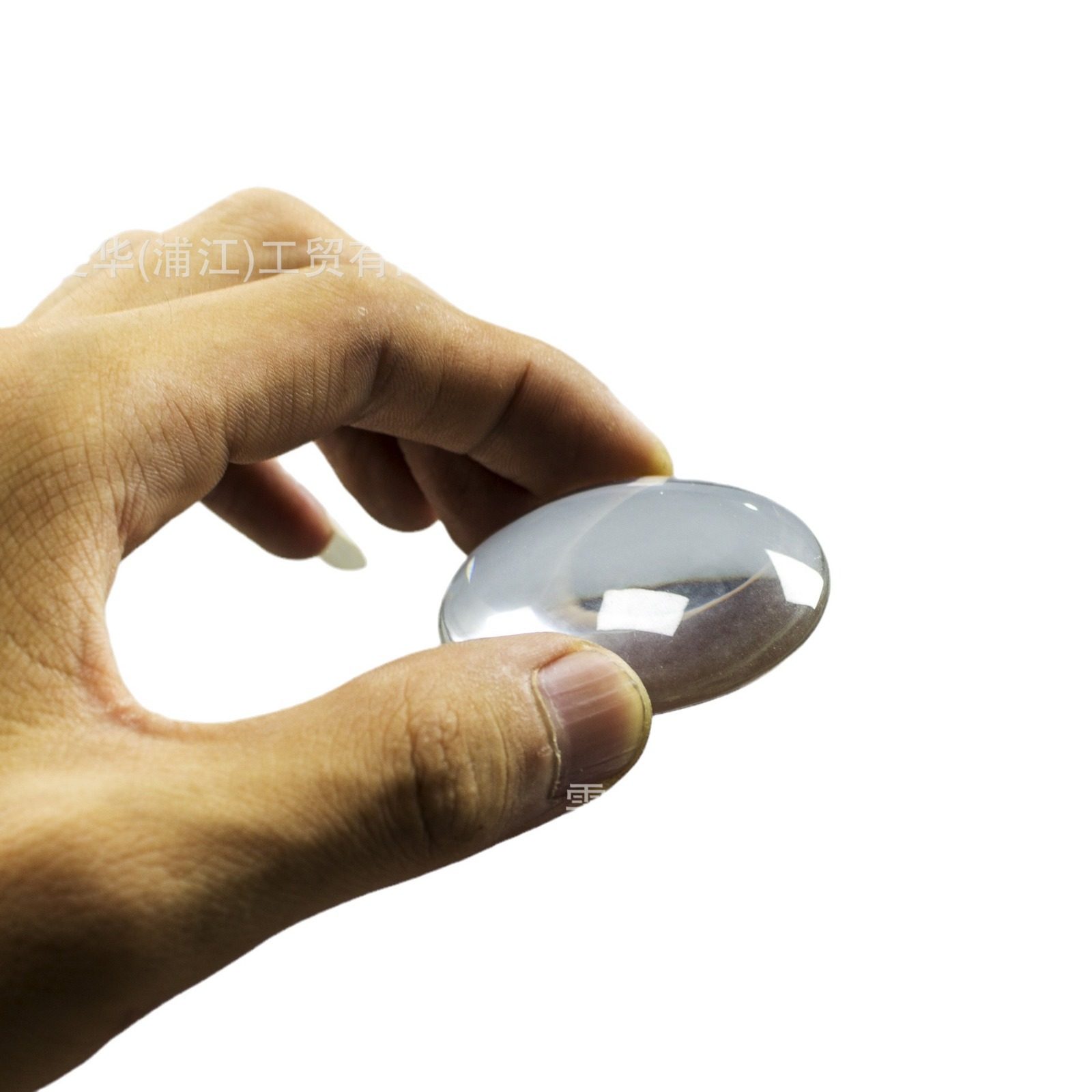 白水晶时光宝石玻璃贴片DIY圆形饰品配件水晶玻璃冰箱贴厂家直供