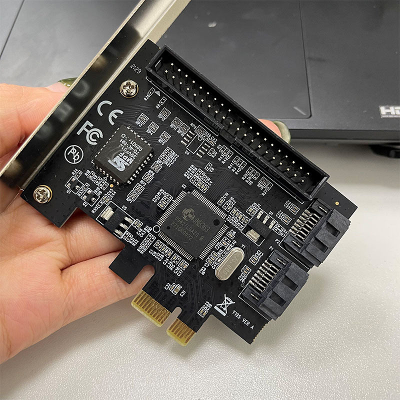 Desktop pci-e graphics card to 2-port serial sata expansion card 3.5-inch IDE parallel port PATA interface adapter card