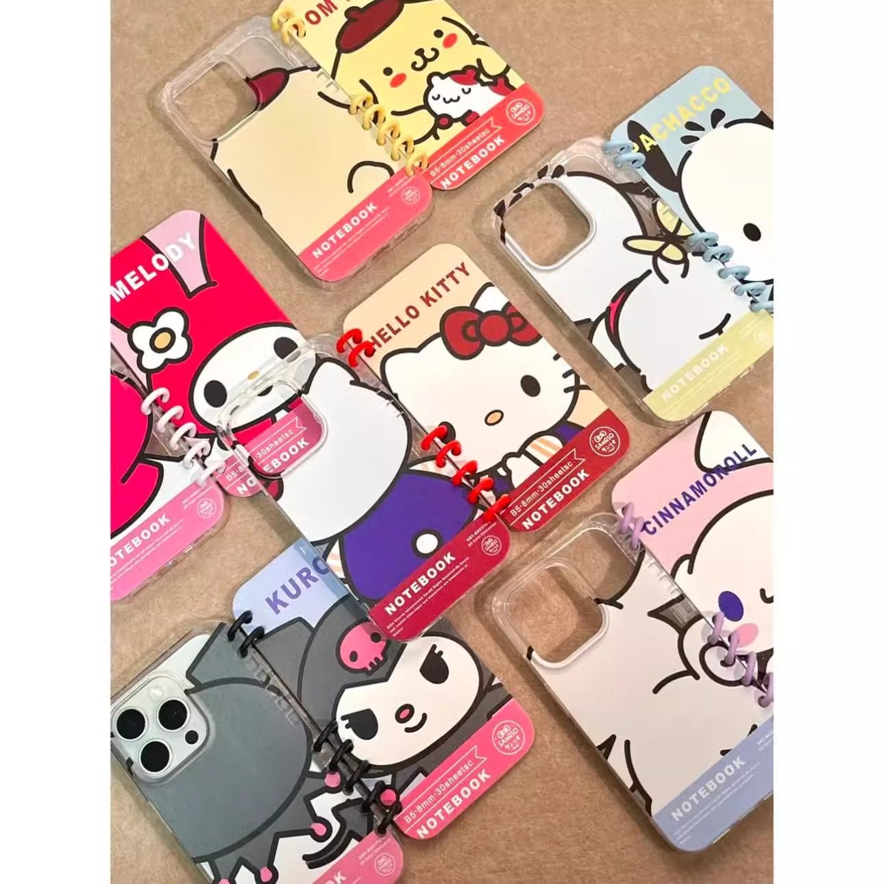 Flip Laptop Sanrio Apple 16Pro Max Phone Case iPhone15 Cartoon 14 Books Kt Cat 13 Women