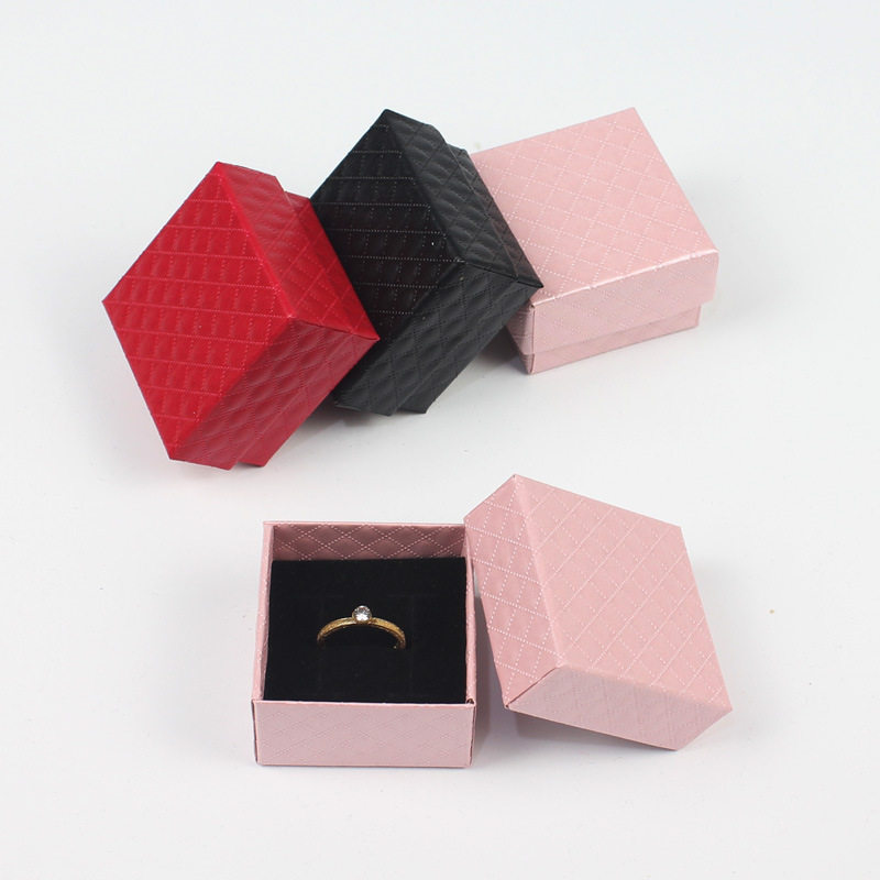 Jewelry Packaging Box Set Black Gift Small Box Pendant Bracelet Necklace Earrings Ring Jewelry Box