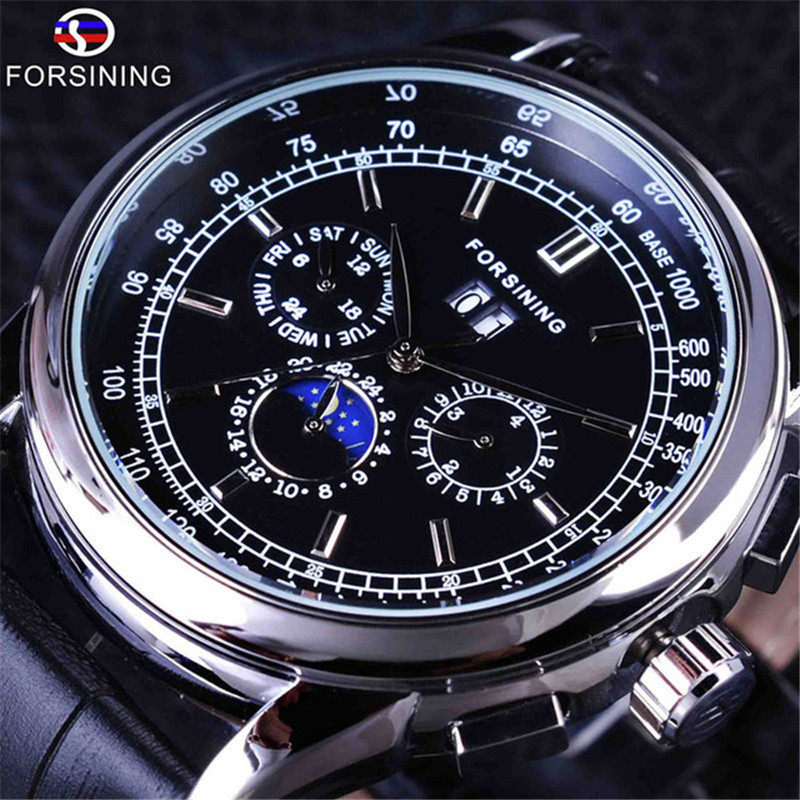 forsining men's fashion casual multi-functional Shanghai movement automatic mechanical watch