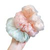 Mesh Marubeni Head Large Intestine Hair Ring Women's High-grade Hair Rope Super Immortal Peach Tail Hair Rope Simple Elegant Flower Hair Ring