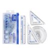True Color Rs1497 Ruler Set Student-Specific Mathematics Teaching Aids Exam Ruler Set Iron Compass Learning Stationery Set