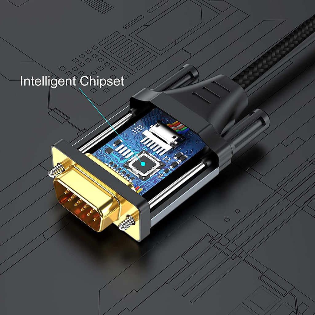 HDTV TO VGA 1080p HDTV to VGA cable hdtv TO vga1.8 M hdtv to vga