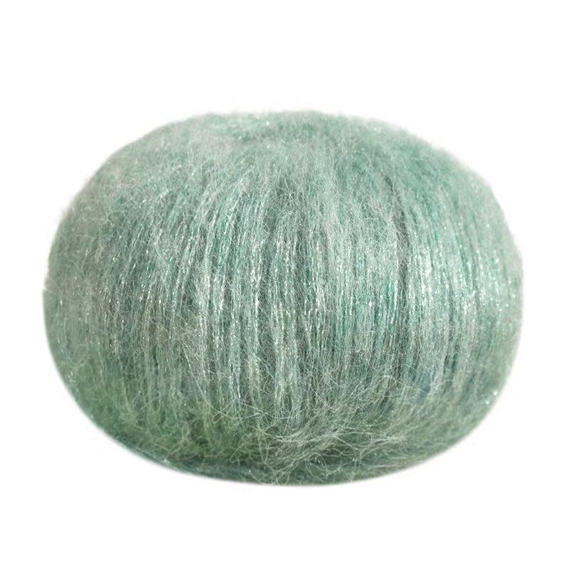 Glitter Mohair High Content Wool Bright Silk Thread 25g Hand-Woven Clothing Blend