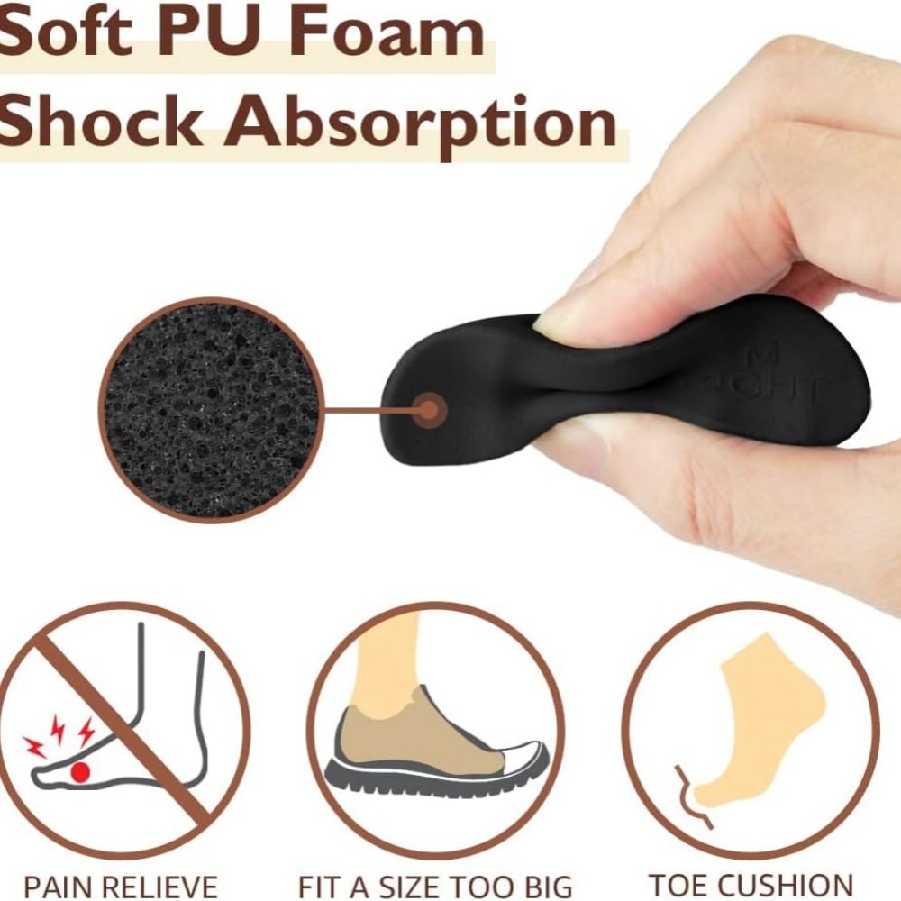 Adjustable Toe Plug Sponge High Heel Insole Non-Slip Forefoot Pad for Men and Women Thickened Anti-Pain Pad Pad Half Size Pad