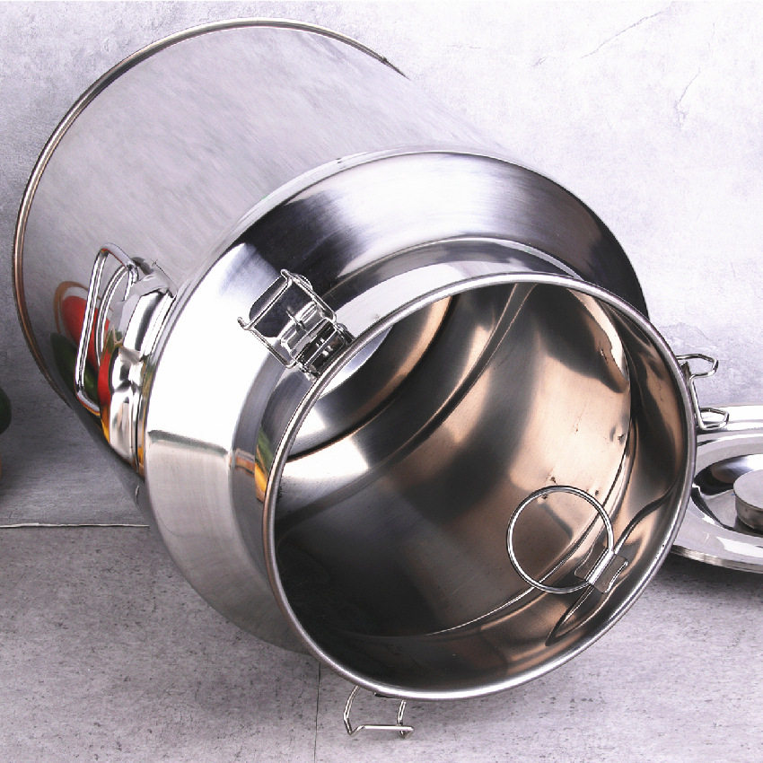 304 Thickened Stainless Steel Sealed Barrel Rice Milk Storage Barrel Fermentation Barrel Tea Storage Tank Rapeseed Oil Rice Wine