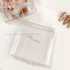 High-end wear nail gift box high-end transparent square flip tool box nail storage nail special packing box