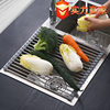 Stainless Steel Drain Rack Foldable Drain Curtain Sink Drain Rack Drain Bowl Rack Vegetable Drain Basket Roller Curtain Wholesale