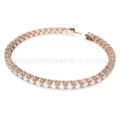 Rose gold and white diamond bracelet with buckle clasp and full diamond setting