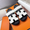 Guangzhou High Quality! Full Range of Colors, Erjiu Slippers, Women's Genuine Leather Velcro Couple's Flip-Flops