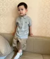 Raff gray polo short sleeves