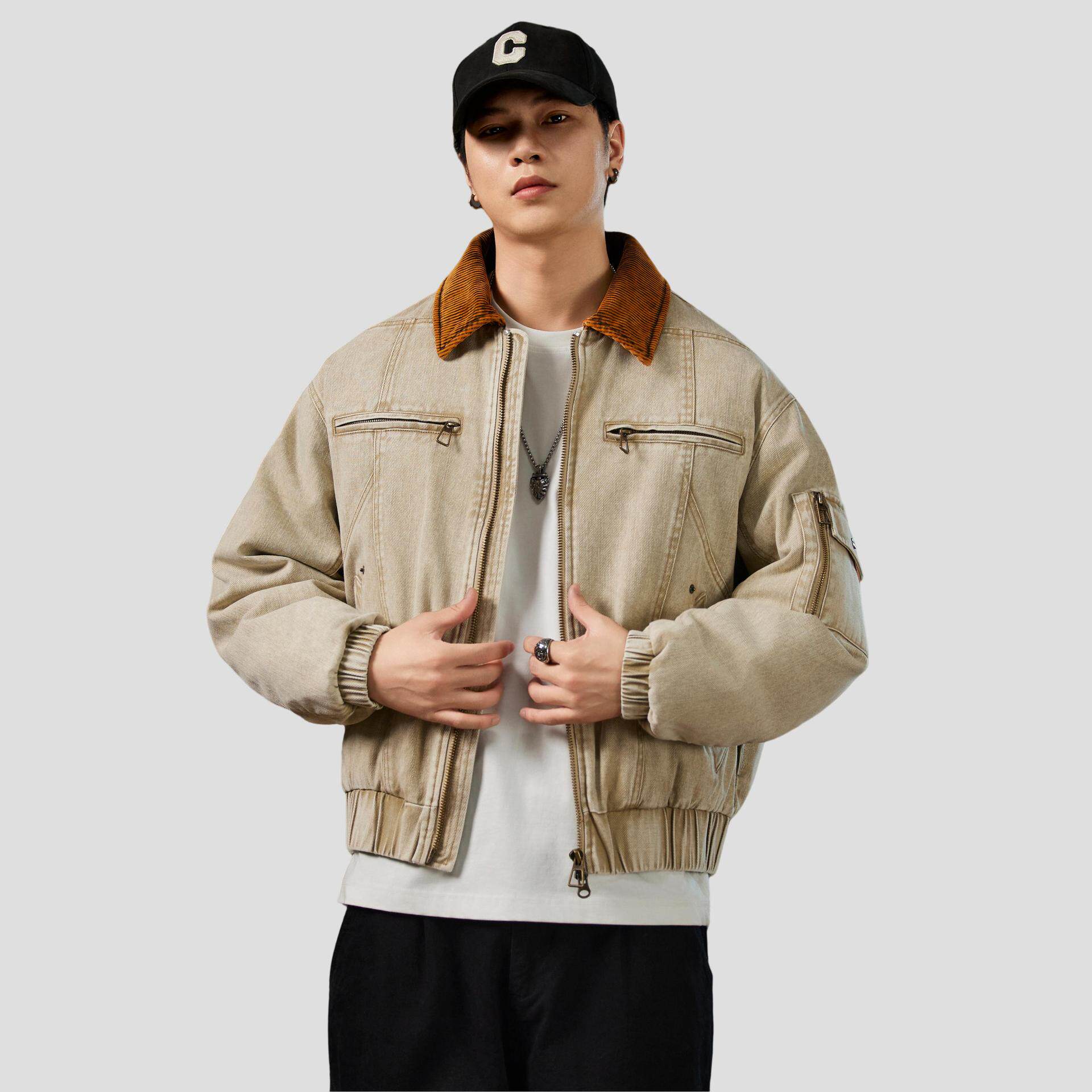 Allin Winter Trendyy Retro down Jacket Men's 2025 New High-End Warm and Versatile Casual Jacket