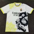 Real madrid white yellow black dragon