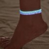 Cross-border Luminous Bracelet, Rice Beads, Colorfulful Beads, Simple and Fashionable European and American Women's 3-li Rice Bead Anklet, Hot-selling Luminous Anklet