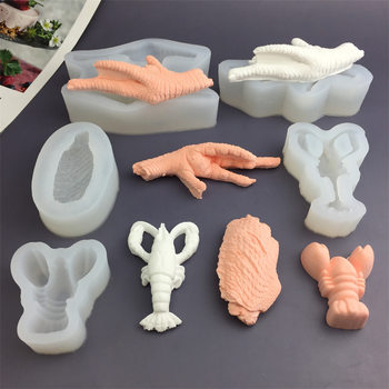 Chicken claw chicken wing lobster simulation diy silicone mold mousse cake modeling hotel dishes plate creative mold