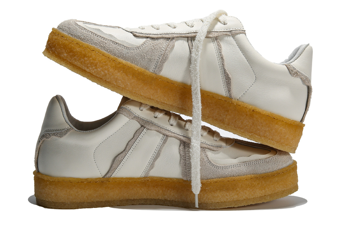 Giày sneaker nam da thật dễ phối đồ — Màu trắng