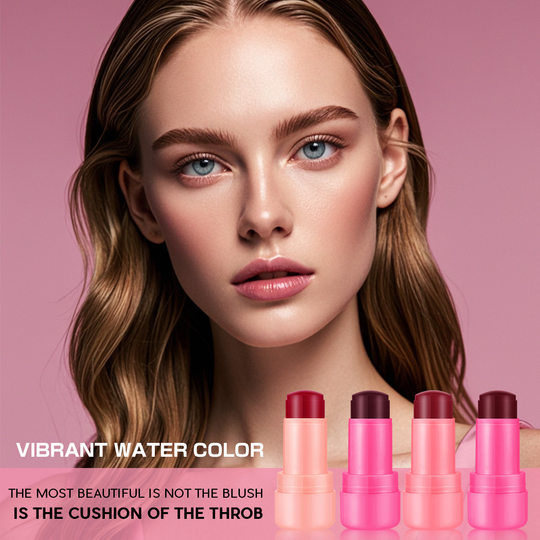 Cross-border new products LAPEIALO jelly blush rouge mouth cheek dual-use brightening color lip gloss stick for foreign countries