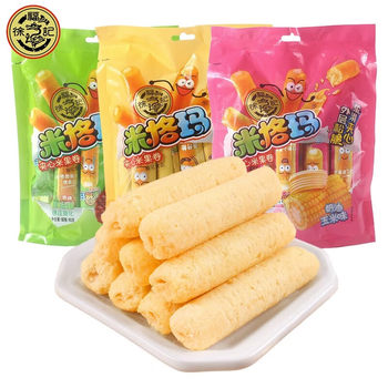 Xu Fuji Migma 90g Brown Rice Roll Sandwich Rice Fruit Stick Cream Corn Cheese Flavor Biscuit Puffed Snack