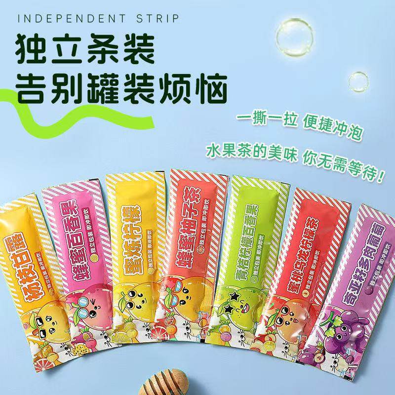 Premium Honey Pomelo Tea Fruit Tea Honey Passion Fruit Jam Infused Drink Individually Packaged Suitable for Both Hot and Cold