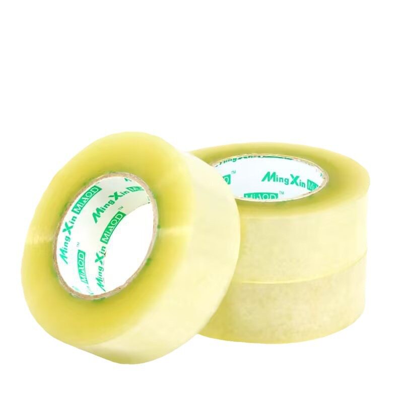 Packing transparent tape large roll 5cm wide sealing tape factory direct sale adhesive paper yellow tape transparent strong adhesive