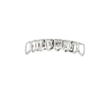Hollow silver 8-tooth flat teeth (lower teeth)